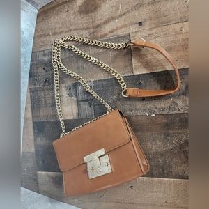 Forever 21 Crossbody Bag Women’s Brown Color Gold Chain